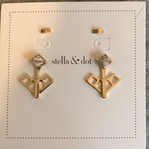 Stella & Dot Mondrian Ear Jacket Earrings